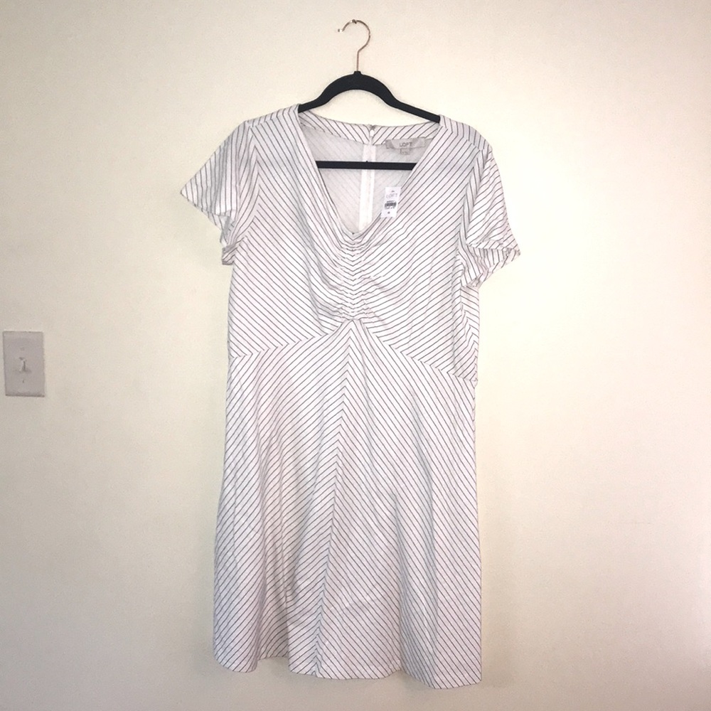 Loft dress chevron stripe. Size 16